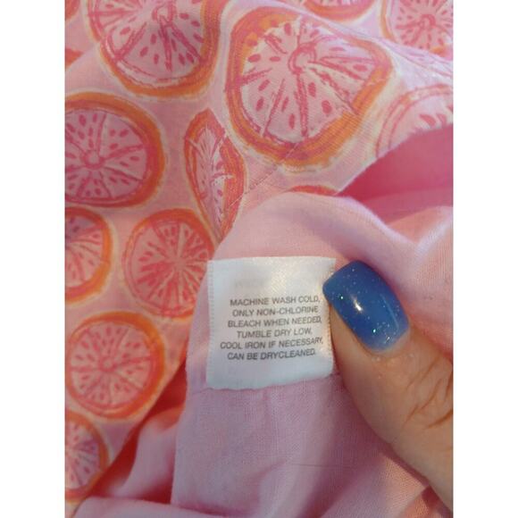 Fresh Produce Pink Fruit Slices Grapefruit Sundress Dress 18 - Picture 7 of 7